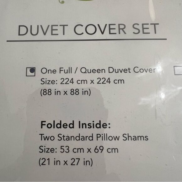 AZALEA SKYE FULL/QUEEN RHEA MICROFIBER DUVET SHAM COVER SET 88" X 88" - Picture 6 of 8